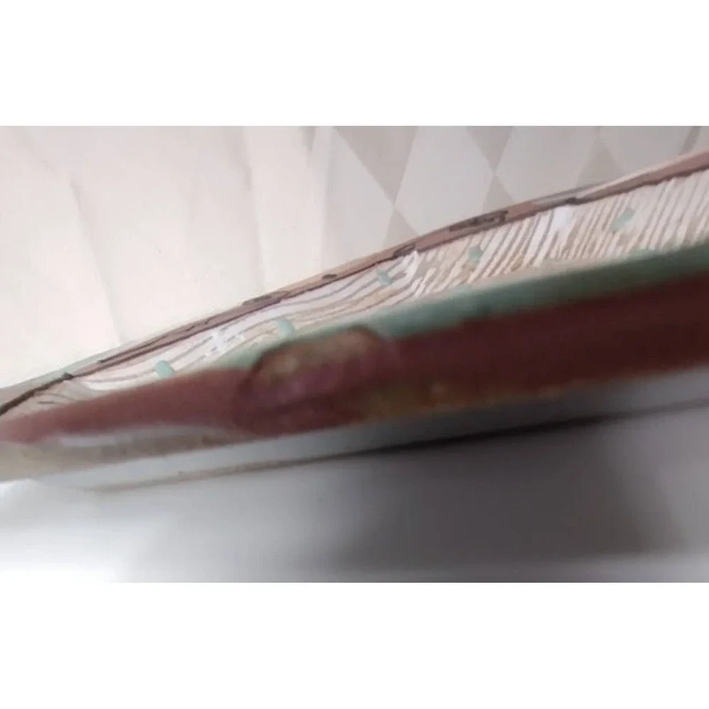 Unique Vintage Cunningham Pottery Plate‎ with Abstract Design in Relief